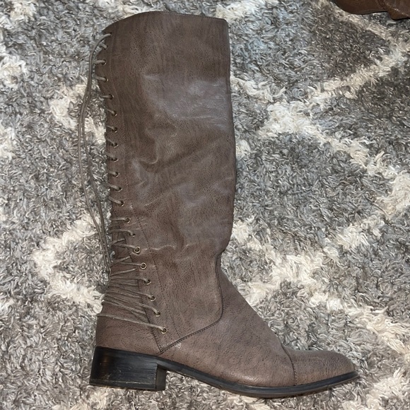 2 Lips Too Shoes - Lace Up Tall Boots